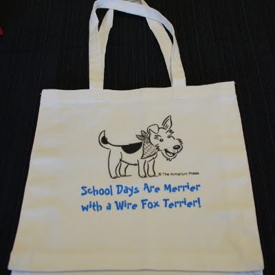 School Days Are Merrier With A Wire Fox Terrier Book Bag