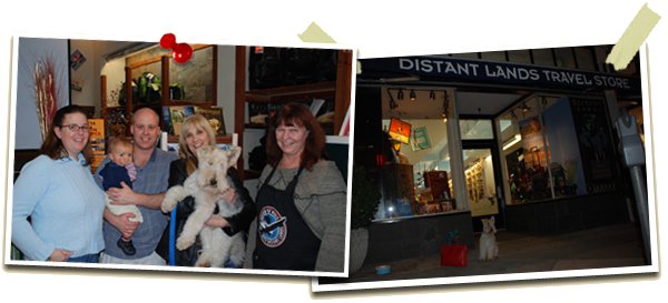 Slideshow at Distant Lands Travel Bookstore and Outfitters